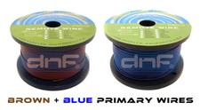 PRIMARY REMOTE POWER WIRE 100 COPPER 18 GAUGE BROWN 500 FT BLUE 500 FT