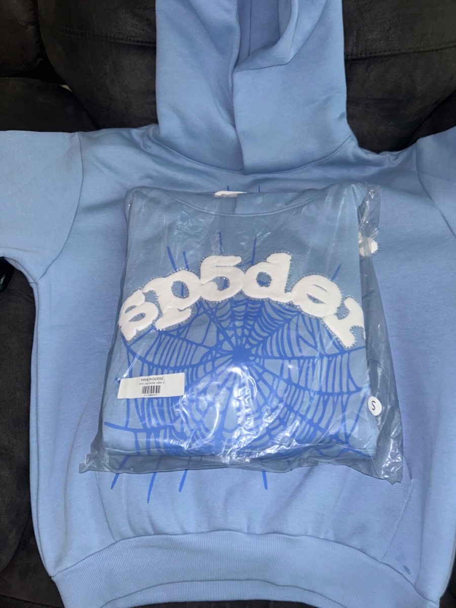 L.G.B ルグランブルー spider hoodie Buy Sp5der Web Hoodie 'Sky Blue' - SP5 8D WEB HBB | GOAT