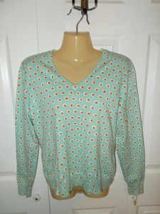 red and white polka dot sweater