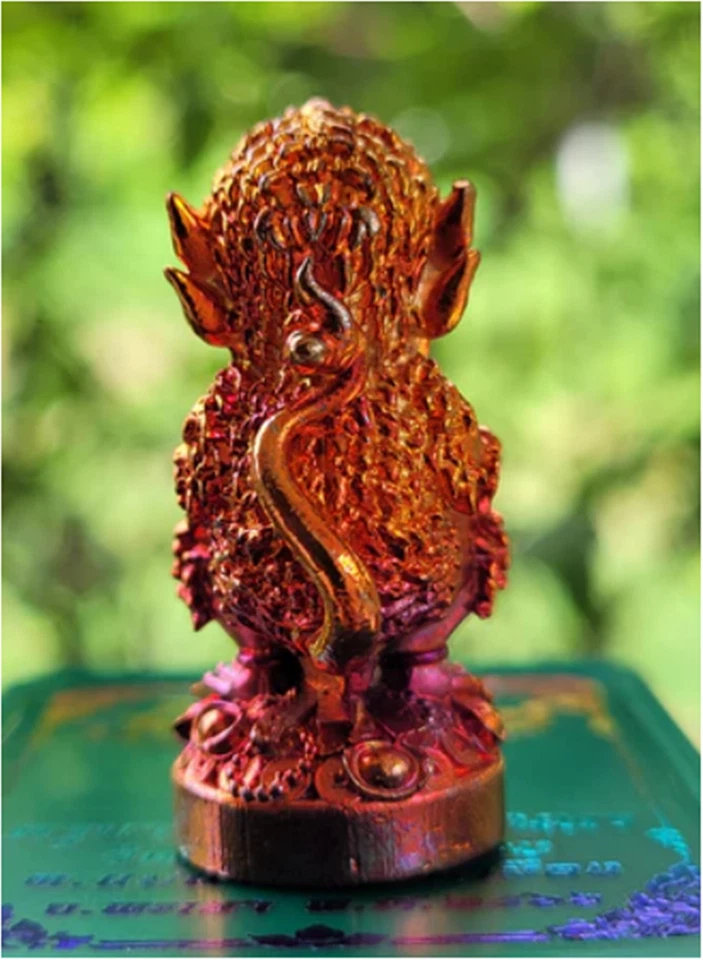 Amuleto tailandés SiHuHaTa 4 orejas 5 ojos bronce Kruba Sirichai Srisunthon Be.2566 Foto 4 de 4