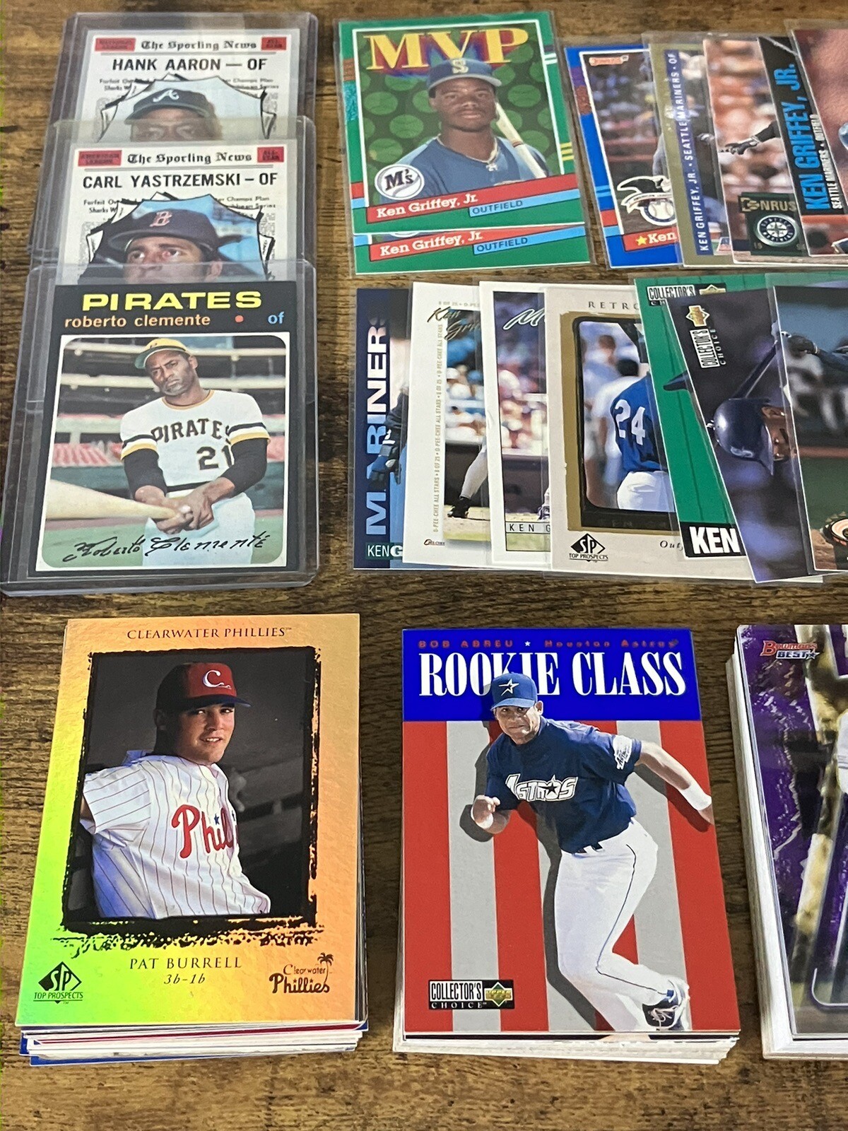 Sports Collection Lot Featuring Ken Griffey Jr Autographed Official MLB