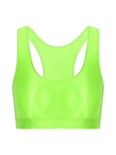 DE Damen Glänzend Crop Top Weste Yoga T-Shirt Fitness Sport Tank Bikini Bademode - Bild 58 von 203