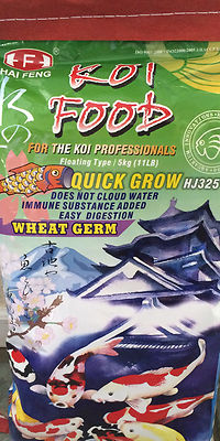 Hai Feng Quick Grow Koi Food  Large pellet 11 pound bag
