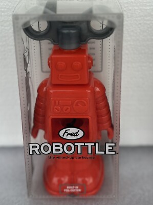 ROBOT BOTTLE Opener FRED ROBOTTLE Red -New Old stock -Great Gift $20 ret.