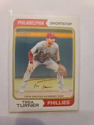 2023 Topps Heritage High Number - Real One Autographs Trea Turner