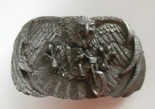 Vintage Arroyo Grande Eagle Motorcycle Belt Buckle 1989 Made in USA