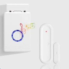 Shop Door Entry Chime Wireless Alarm System Magnetic Sensor Chime Window Open US