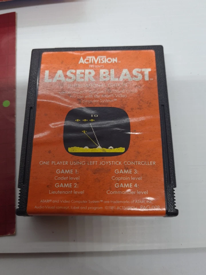 Activision Laser Blast 1981 Cartridge + Box for ATARI 2600 Tested And Working GC - Image 2 of 4