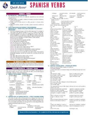 Spanish Verbs - REA's Quick Access Reference Chart (Quick A