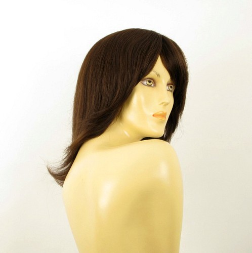wig for women 100% natural hair chocolate brown ref ROSALIE 6 PERUK - Picture 8 of 8