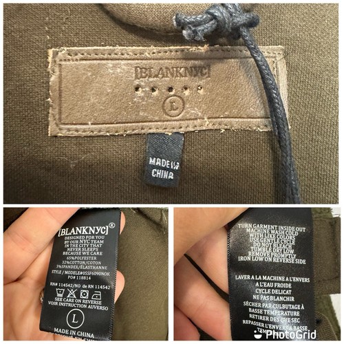 Blank NYC Womens Large Fleece Shacket Jacket Olive Green Brown New Pockets Fall - Picture 2 of 13