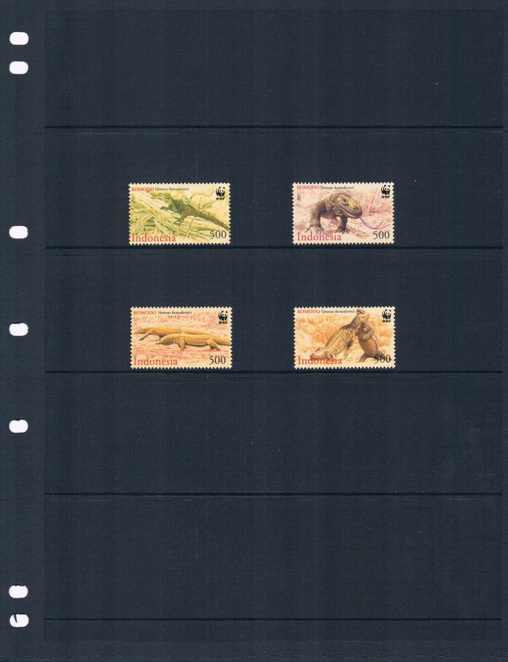 a $2.50 Scott Value - 2000 INDONESIA Komodo Dragons Asiático CV MNH NH UMM Foto 2 de 4