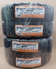 4x Toyo Open Country RT 145/80R12 Tires Snow Mud Suv Tire for Off Road 145 80 12