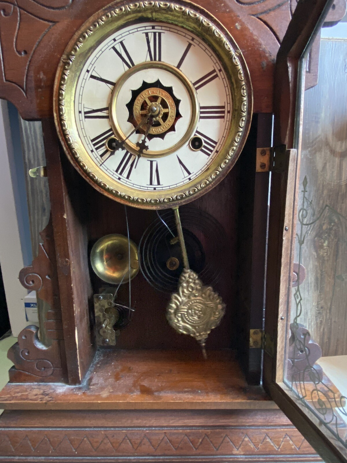 Antique Waterbury Mantel Clock eBay