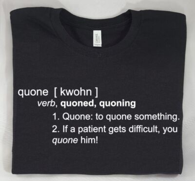 Quone Scrabble Definition | Seinfeld Inspired | Adult Unisex T-Shirt, Black