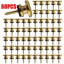USA Gold Guitar Strap Buttons Strap Locks Mushrooms Head End Pins 60pcs/set