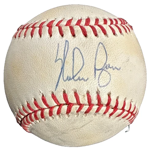 Nolan Ryan Autographed Bobby Brown Amercian League Baseball JSA