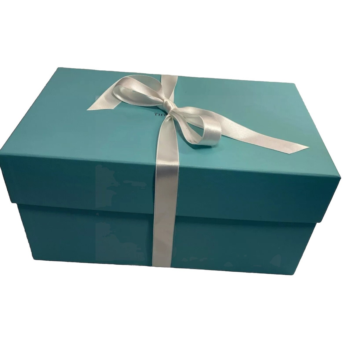 Tiffany & Co. リボン付きコレクションボックス Large Tiffany Co Box Authentic 13x8x6” W/ Ribbon & Bubble