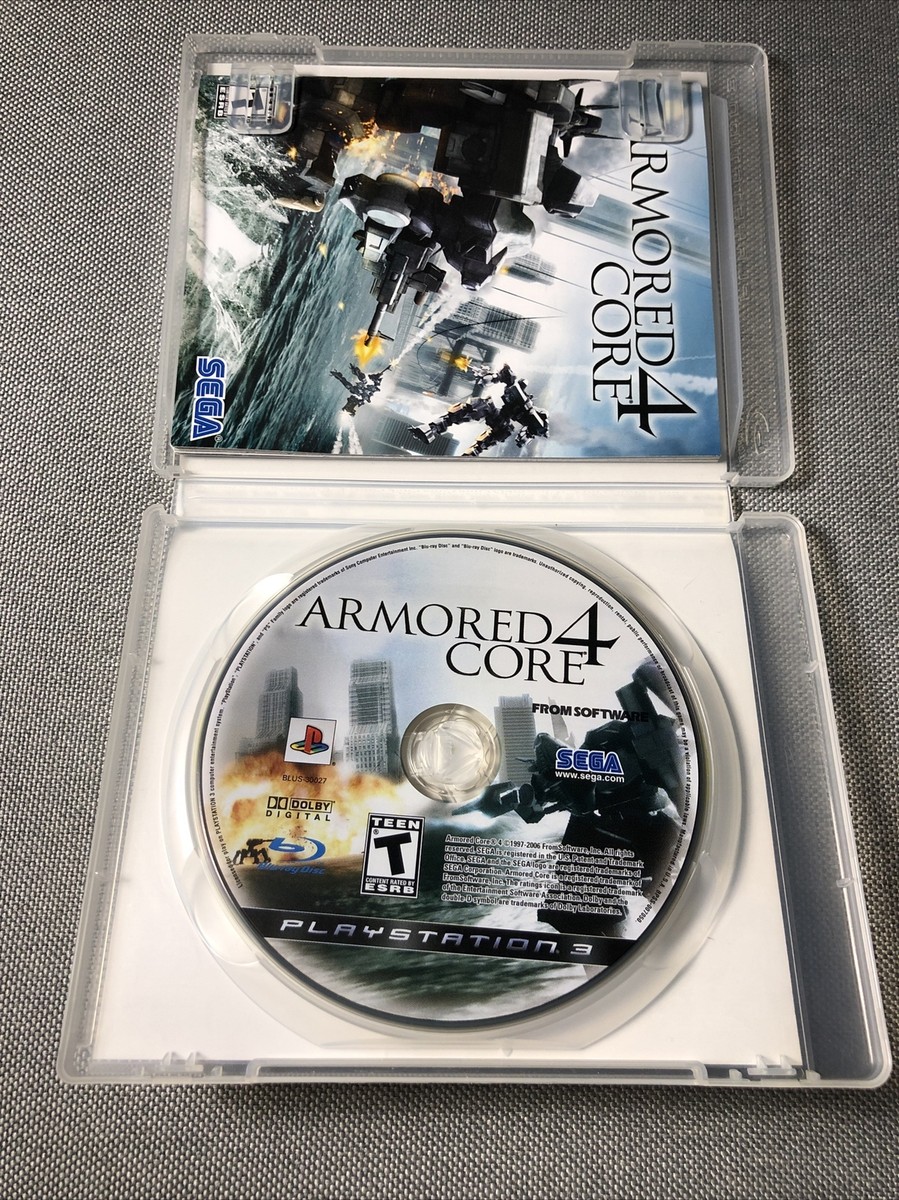 Armored Core 4 (PS3, 2007) COMPLETE IN original BOX! Very Armored Core 4 (PS3, 2007) COMPLETE IN original BOX! Very