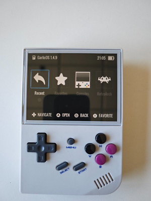 ANBERNIC RG35XX Retro Handheld-Konsole Garlic OS Modded back buttons