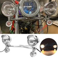 Passing Turn Signals Spot Lights Bar Kit For Harley Softail Heritage Classic USA