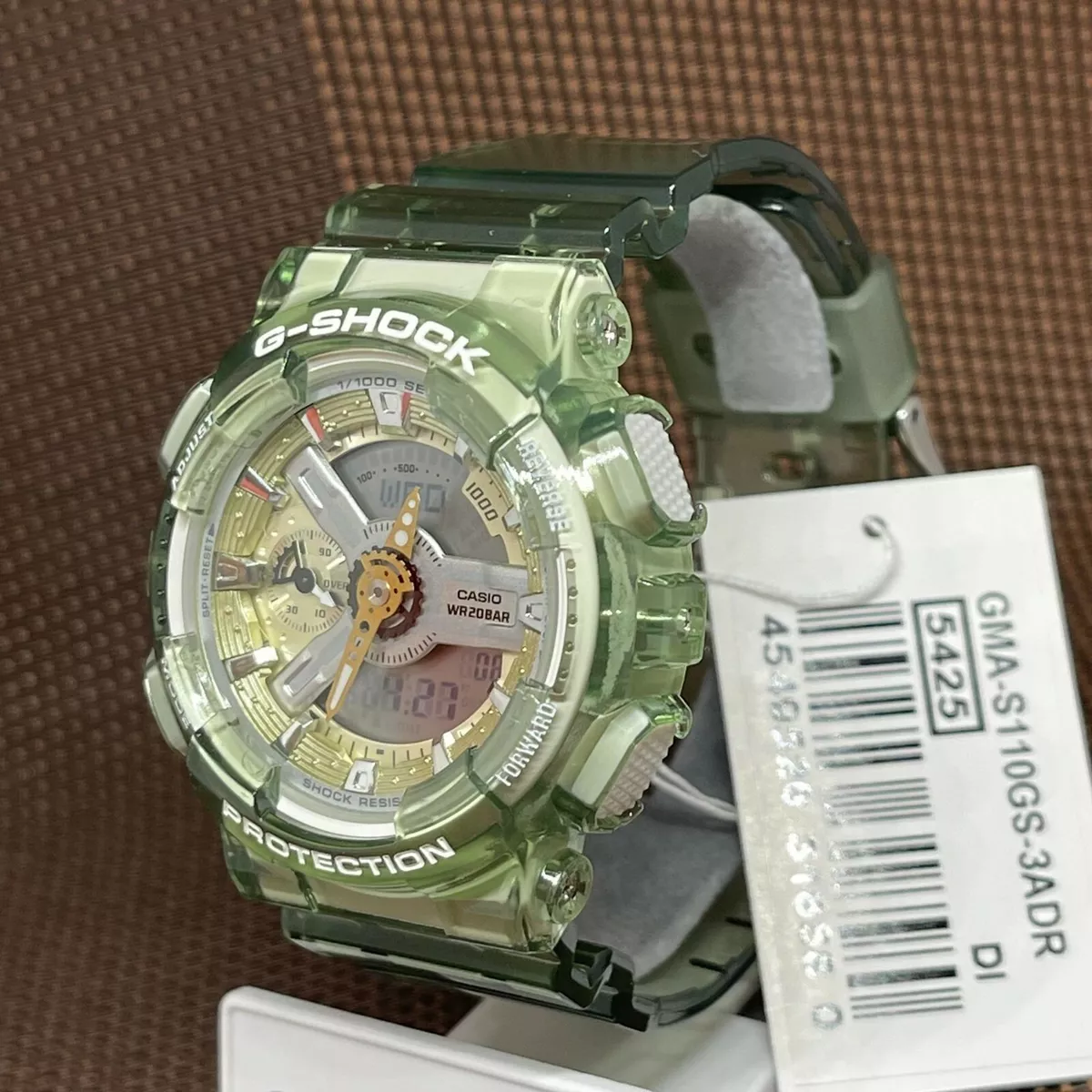 Casio G Shock GMA S110GS 3A Metallic Translucence Green