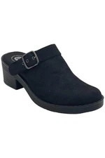 Bzees Premium Open Book Washable Clogs Black