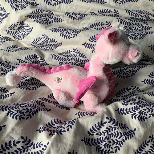 Ganz Webkinz Pink Whimsy Dragon HM156 Glittery Girls Plush Beanie Toy Stuffed - Picture 2 of 8