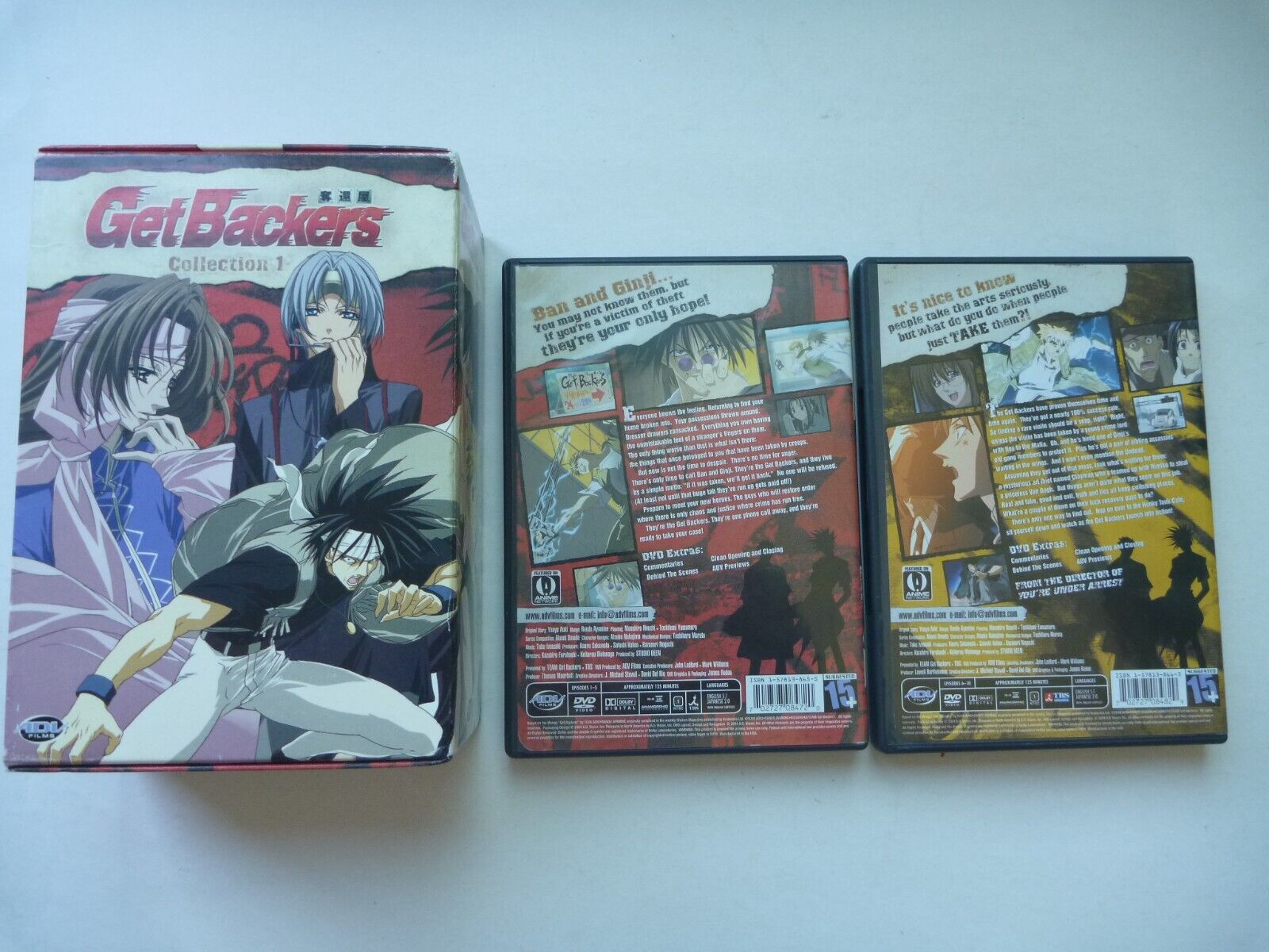 Get Backers 2-DVD Lot Anime Series Volumes 8 9 Eps 36-45 ADV Films  GetBackers