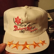 Vtg Dubuque Iowa Star Beer 5 / 6 point Star Trucker Style Mesh Snap Back Hat Cap