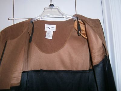 Veste En Moleskine Alix Taylor Marron/noir - Taille 22WP (plus Size) - Occasion Très Bon état