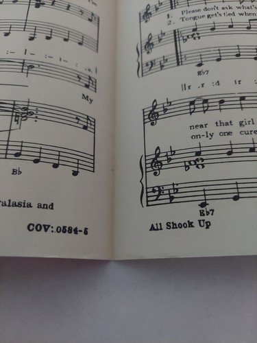 Vintage Elvis Presley Sheet Music All Shook Up! England - Picture 6 of 15
