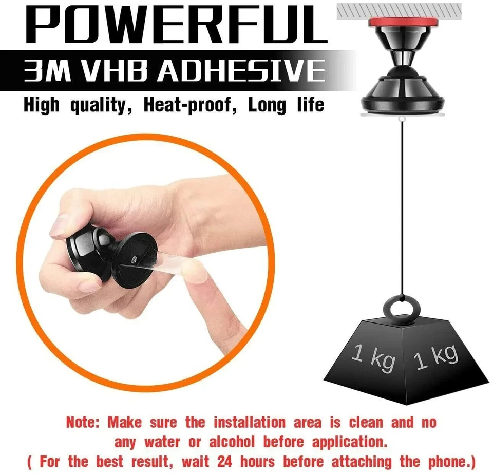 Soporte Sostenedor Magnetico De Telefono Celular Para Carro Auto Coche Universal - Image 3 of 4