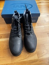 Gallus Leder Komfort Boots Schnürboots Schuhe in schwarz - Größe 41