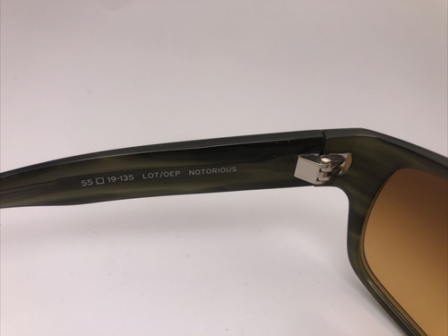 Auténticas gafas de sol unisex BARTON PERREIRA "Notorious" ZYL verde granito - Imagen 6 de 7