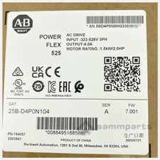 NEW Allen-Bradley 25B-D4P0N104 PowerFlex 525 AC Drive AB 25BD4P0N104 480V 2.0HP