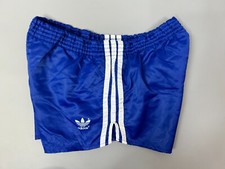 VINTAGE ADIDAS SHORTS GLANZ GERMANY FOOTBALL SOCCER MENS SPRINTER BLUE SIZE 6 M