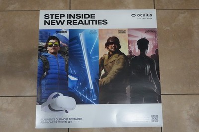 Oculus VR System Promotional Advertising Sign 24 x24  feat.: Beat Saber