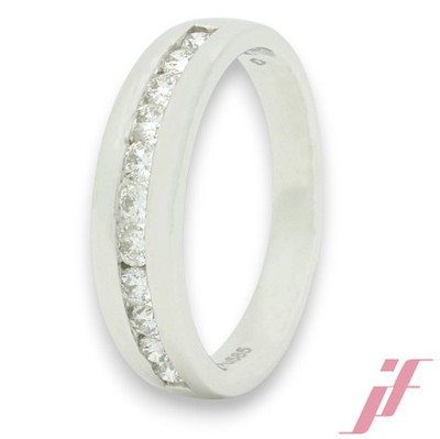 Ring 585 Weißgold mit Diamanten ca. 0,55 ct 4,44g W 56