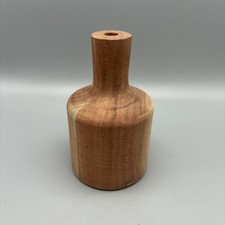 Hand Crafted Wooden Vase Turned Wood Bud Vase 6.5