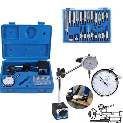 Dial Indicator with Magnetic Base 0.001"Precision Gauge Test Indicator Point Set