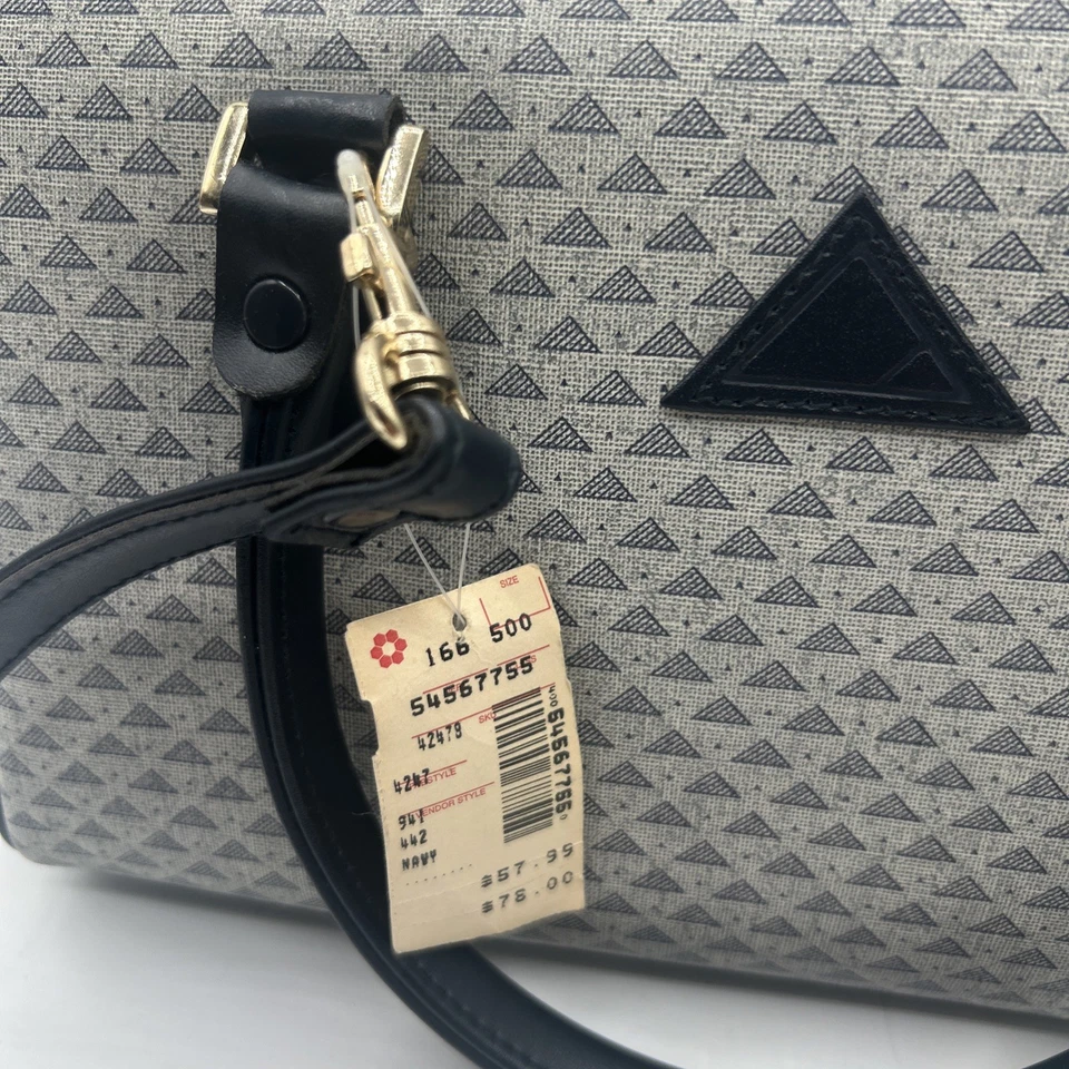 Cartera LIZ CLAIBORNE NAVY VINTAGE AÑOS 80 NUEVA Foto 2 de 4