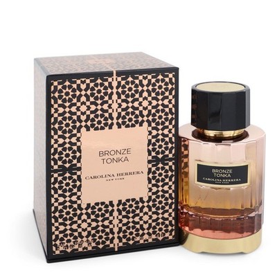 Bronze Tonka by Carolina Herrera Eau De Parfum Spray (Unisex) 3.4 oz For Men Br