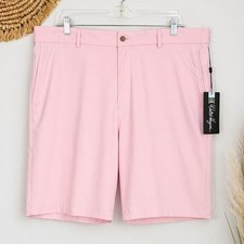 Walter Hagen NEW Perfect 11 Raspberry Pink Seersucker Golf Shorts SZ 38 Preppy