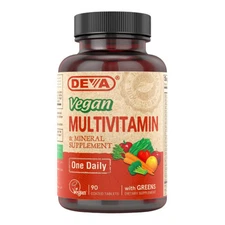 Vegan, Multivitamin Iron Free 90 Tab By Deva Vegan Vitamins