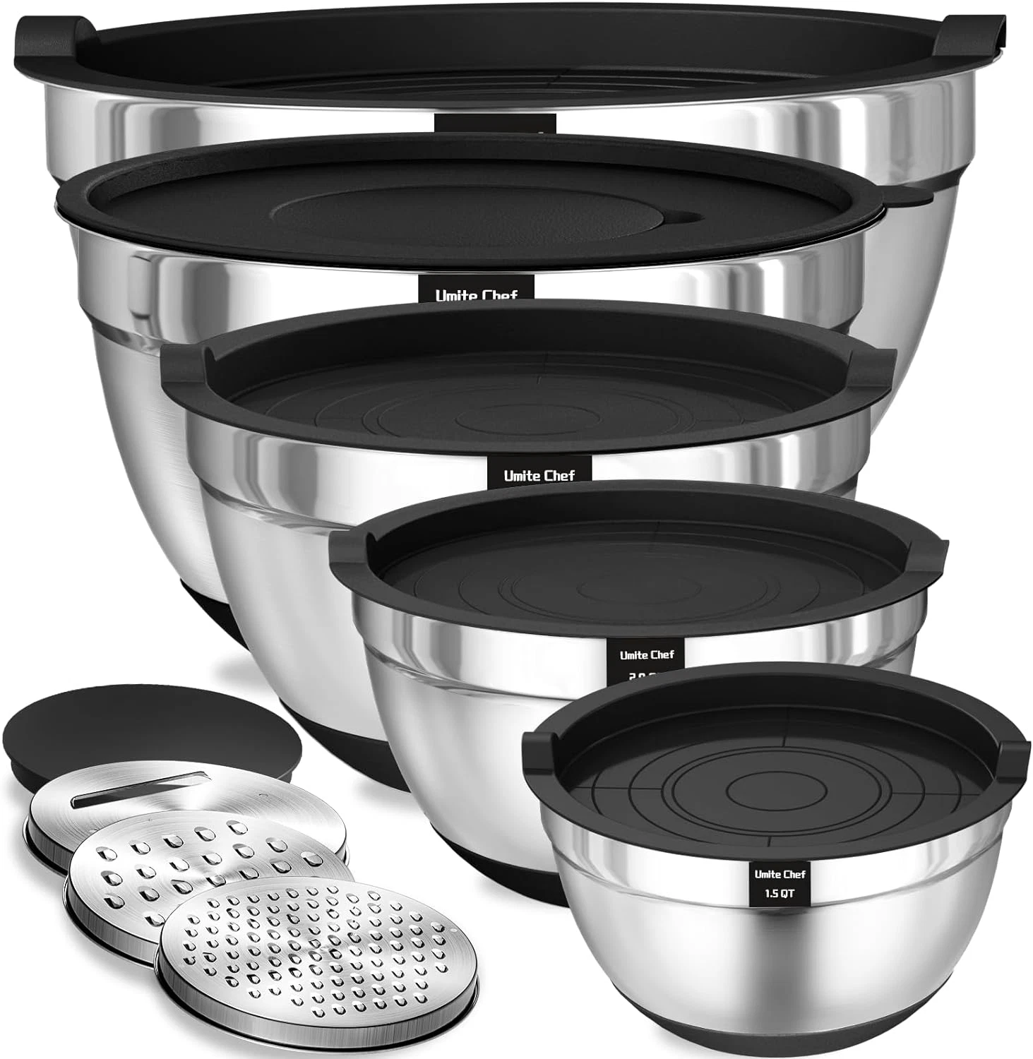 Mixing Bowls with Airtight Lids, 8PCS Stainless Steel Nesting Mixing Bowls Set,
Opens in a new windo