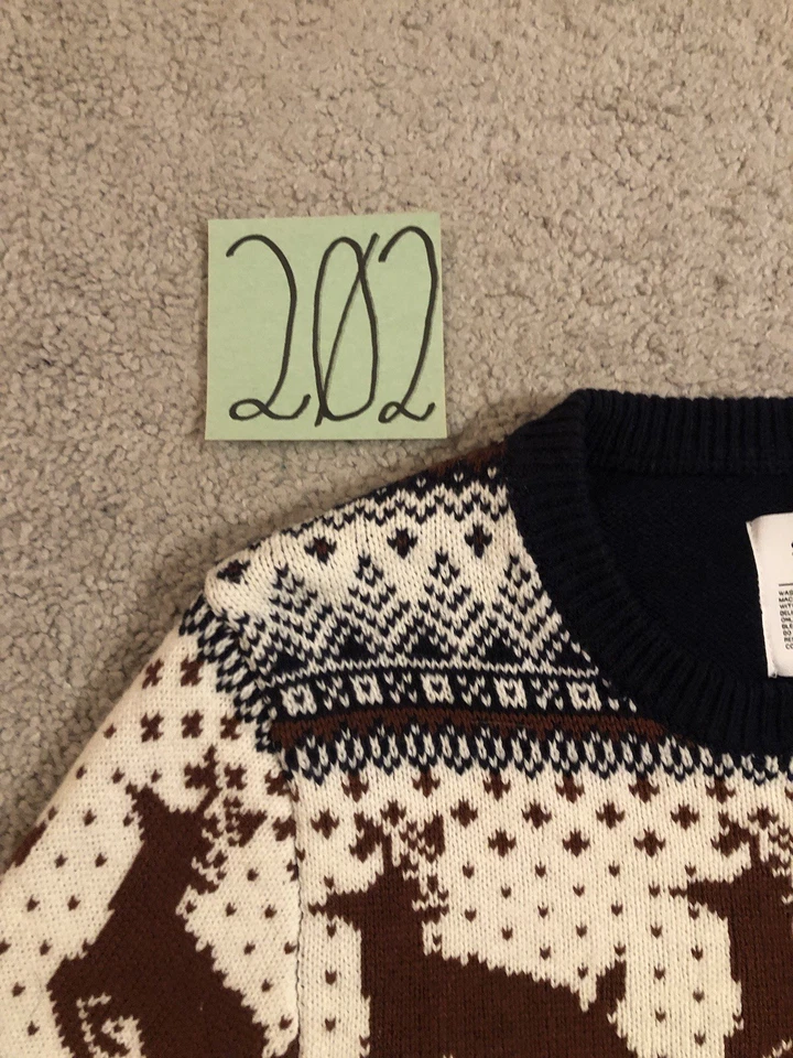 Suéter Pullover Estilo Vintage Sonoma Navidad Tejido Acogedor Para Hombre Talla Pequeña Foto 2 de 4