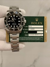 Rolex Rolex Submariner 114060 Silver Oyster Bracelet With Black Dial