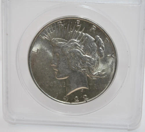 1922 Peace Dollar $1 ANACS Graded AU 55 Certified #7202639