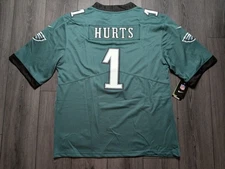 Jalen Hurts Philadelphia Eagles #1 2025 Bowl Patch Stitched Jersey XL